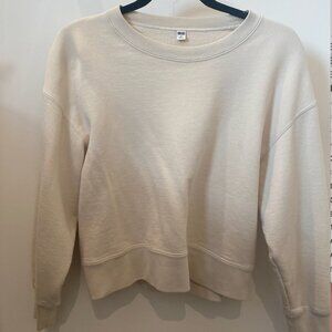 Uniqlo: Beige Crewneck Sweatshirt